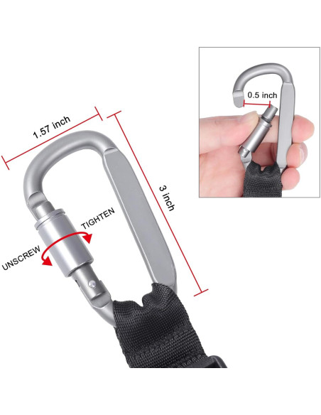 Correa de Equipaje Vividwise Negra Ajustable 46 cm