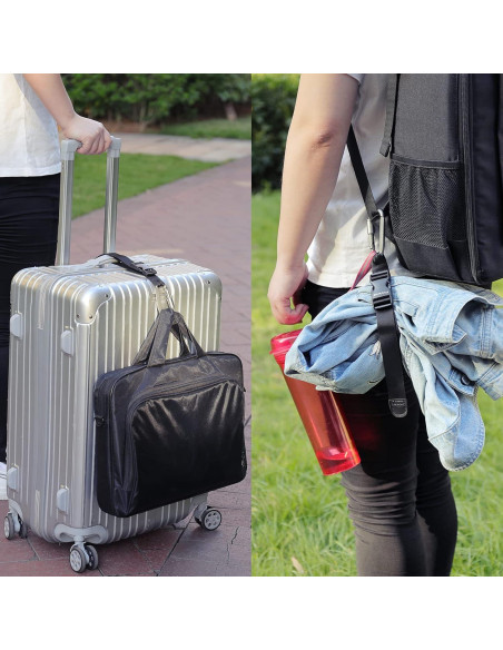 Correa de Equipaje Vividwise Negra Ajustable 46 cm