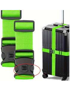 Correas de Equipaje Ajustables Agirlvct 198 cm con Etiquetas 2