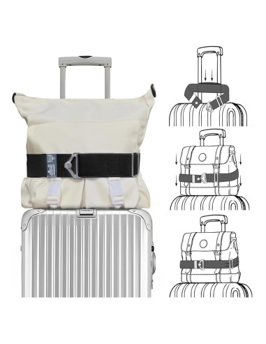 Cinturón de viaje 2 en 1 LvliLighting negro ajustable