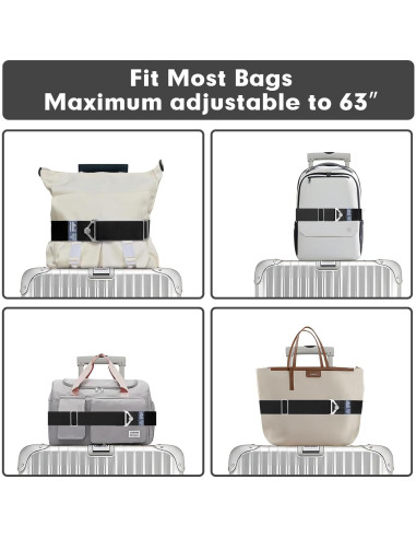 Cinturón de viaje 2 en 1 LvliLighting negro ajustable