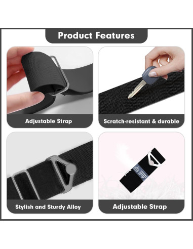 Cinturón de viaje 2 en 1 LvliLighting negro ajustable