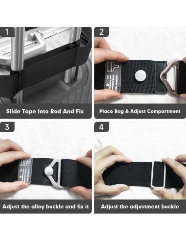 Cinturón de viaje 2 en 1 LvliLighting negro ajustable