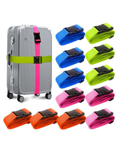 Juego de 12 Correas para Equipaje Rulism Ajustables 2"