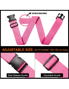 Juego de 12 Correas para Equipaje Rulism Ajustables 2" 2