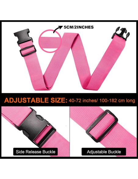 Juego de 12 Correas para Equipaje Rulism Ajustables 2"