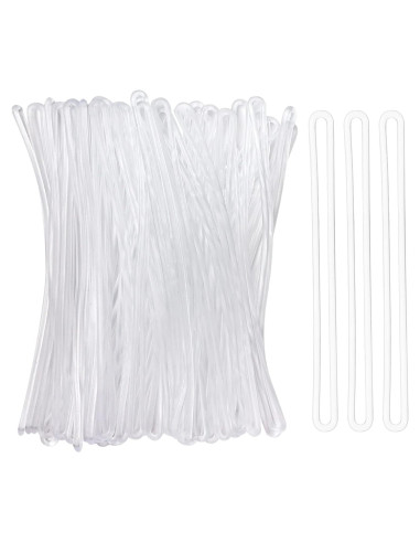 Paquete de 100 correas plásticas SBYURE 15 cm para equipaje