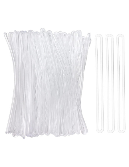 Paquete de 100 correas plásticas SBYURE 15 cm para equipaje