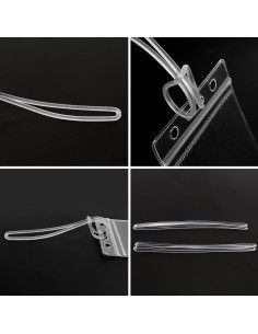 Paquete de 100 correas plásticas SBYURE 15 cm para equipaje 2