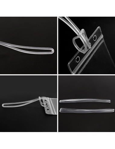 Paquete de 100 correas plásticas SBYURE 15 cm para equipaje