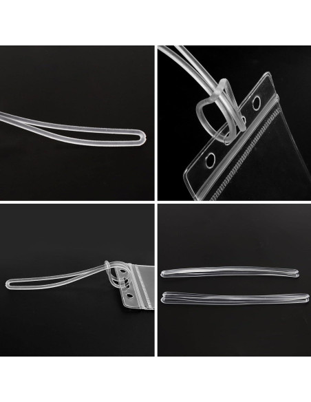 Paquete de 100 correas plásticas SBYURE 15 cm para equipaje