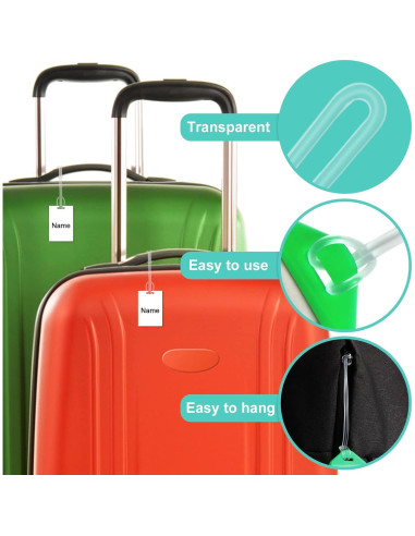 Paquete de 100 correas plásticas SBYURE 15 cm para equipaje