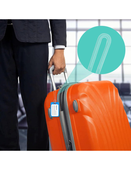 Paquete de 100 correas plásticas SBYURE 15 cm para equipaje