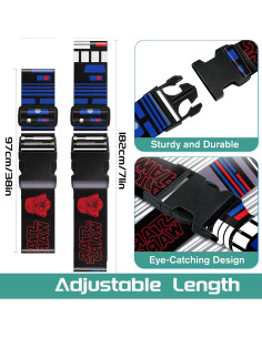 Correas de Equipaje Akkya Ajustables 2 Piezas Nylon 2