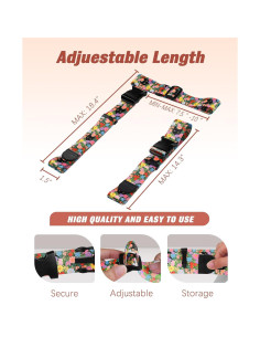 Correas de Equipaje Slohif Ajustables para Maletas 130g 2