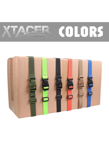 Correa Ajustable XTACER para Equipaje 4 Piezas 200 cm Negro