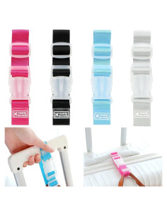 Correas de Equipaje Ajustables NADUSEP 4 Piezas Nylon 12kg