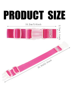 Correas de Equipaje Ajustables NADUSEP 4 Piezas Nylon 12kg 2