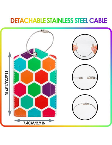 Correas de Equipaje Gutsdoor 2 Piezas Ajustables Multicolor