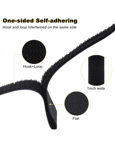 Correas de Gancho y Bucle YMCRLUX 1x4.88m 25 Hebillas Metal