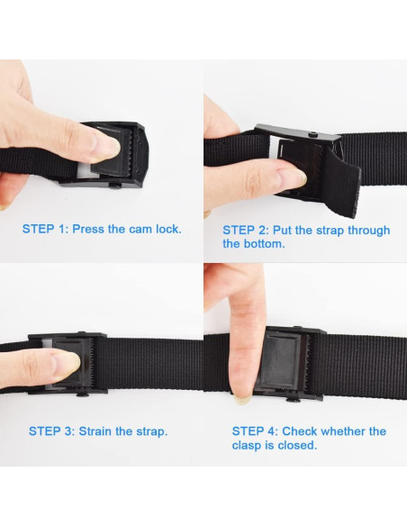 Correas de Amarre RIO Direct 3m 2PCS Ajustables 550kg