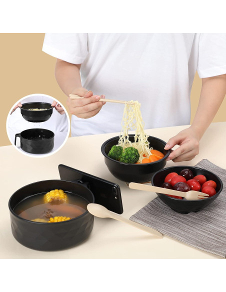 Cocinero de Ramen RORBAM Negro Microondas 0.86 kg BPA Free