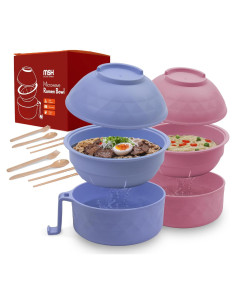 Juego de Tazones de Ramen Microondas MSH KITCHEN 12 Piezas