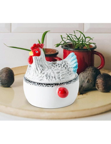 Cocinero de Microondas Cerámica Forma de Pollo Meitao 0.64kg