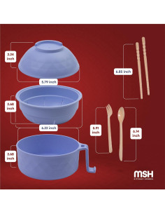 Juego de Tazones de Ramen Microondas MSH KITCHEN 12 Piezas 2