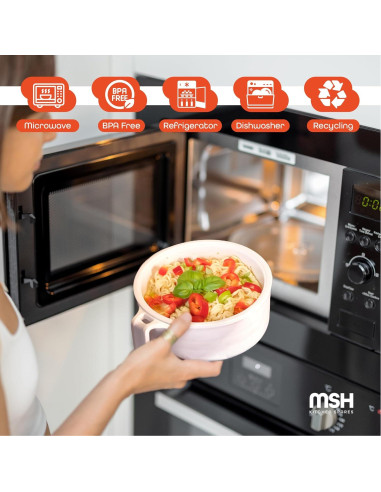 Juego de Tazones de Ramen Microondas MSH KITCHEN 12 Piezas