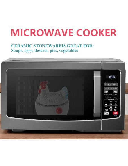Cocinero de Microondas Cerámica Forma de Pollo Meitao 0.64kg