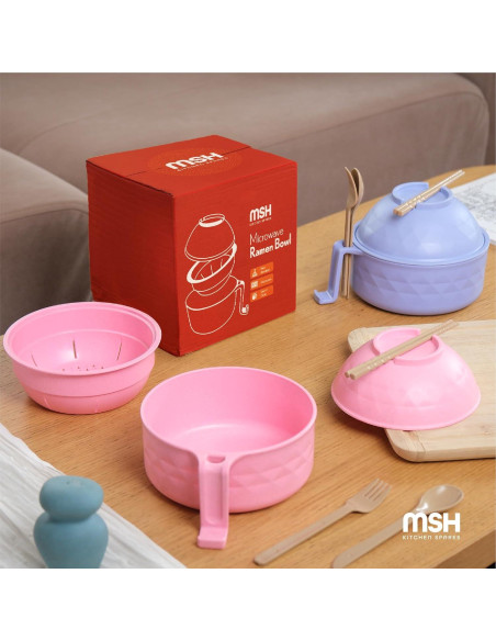 Juego de Tazones de Ramen Microondas MSH KITCHEN 12 Piezas Juego de Tazones de Ramen Microondas MSH KITCHEN 12 Piezas