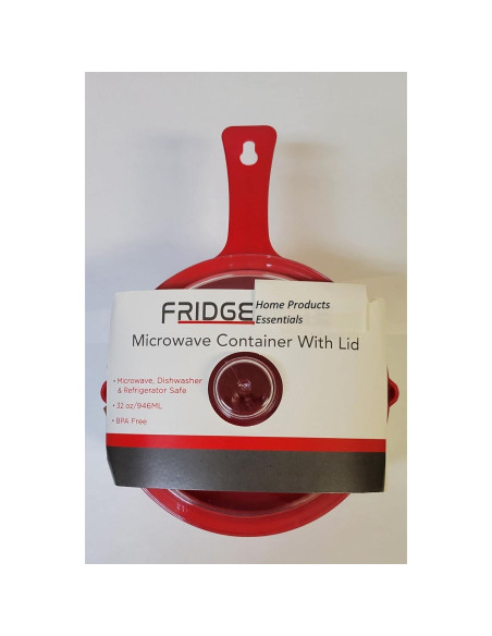 Olla Microondas AMBSS SYS 935 ml Roja Antiadherente