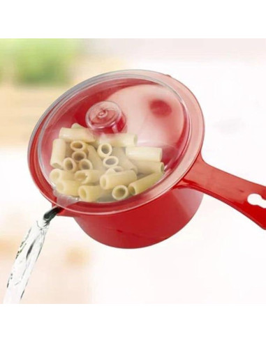 Olla Microondas AMBSS SYS 935 ml Roja Antiadherente