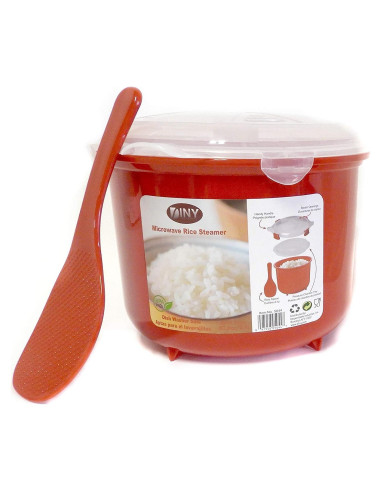 Cocinero de Arroz al Vapor Hogar y Estilo 2.6L Rojo BPA Free
