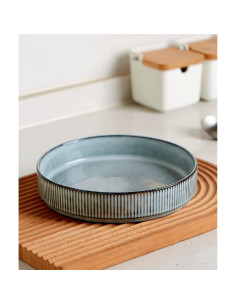 Juego de Cuencos de Pasta Famiware 4 Piezas 19 cm Azul 2