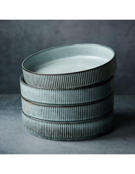 Juego de Cuencos de Pasta Famiware 4 Piezas 19 cm Azul