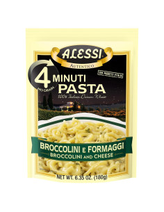 Pasta Alessi 6.35 oz Broccolini y Queso, Rápida 4 Minutos