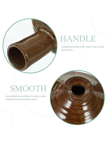 Olla de Cerámica Tofficu 0.71 kg con Tapa para Microondas