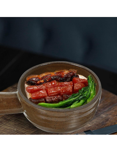 Olla de Cerámica Tofficu 0.71 kg con Tapa para Microondas