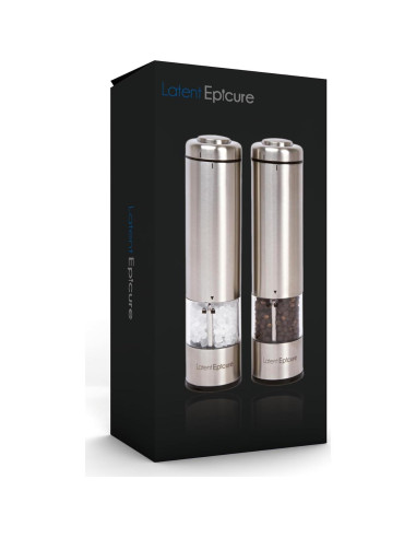 Juego de Molinillos Eléctricos de Sal y Pimienta Latent Epicure