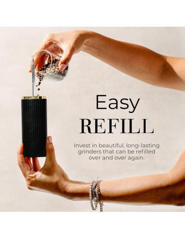 Conjunto Molinillos Sal y Pimienta STYLED SETTINGS Madera