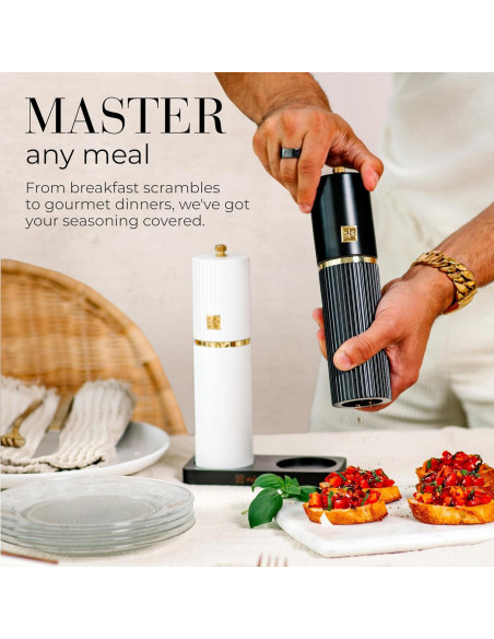 Conjunto Molinillos Sal y Pimienta STYLED SETTINGS Madera