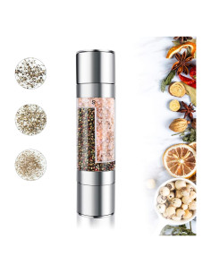 Molino de Sal y Pimienta Mixoo 2 en 1 Acero Inoxidable