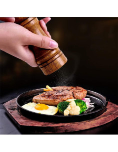 Juego de Molinillos de Sal y Pimienta Ouktor Madera 14.5 cm 2