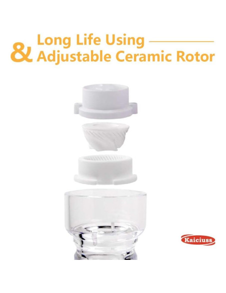 Molino de Sal y Pimienta Kaiciuss Acrílico 22 cm Ajustable