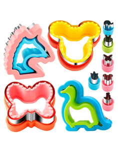 Cortadores de Sándwiches HiHITAOO 10PCS Multicolor