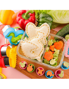 Cortadores de Sándwiches HiHITAOO 10PCS Multicolor 2