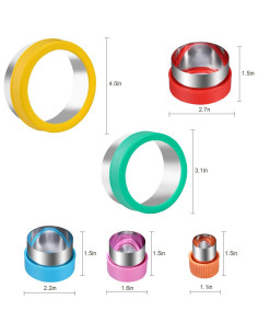 Juego de Cortadores de Galletas Redondos Magigift - 6 Piezas 2