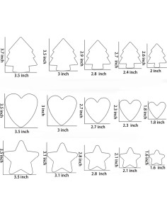 Juego de Cortadores de Galletas 32 Piezas Yomfut 6 Formas 2